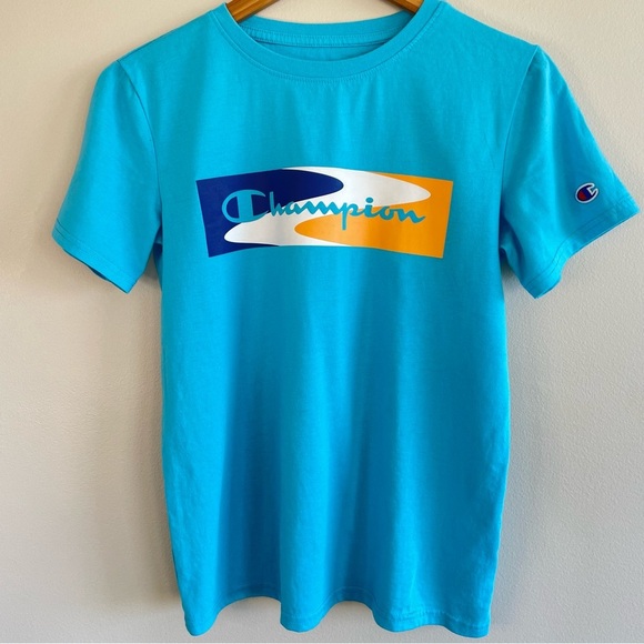 Champion Youth Short Sleeve T-Shirt Blue Size XL - Picture 1 of 7